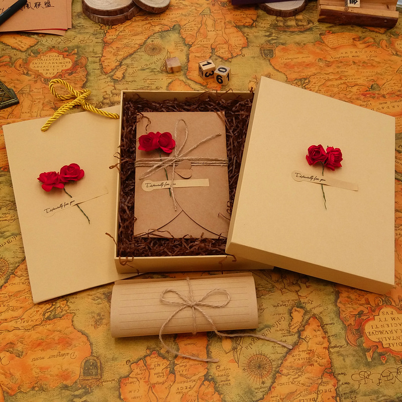Wax Seal Letter Kit - Envelope retrô romântico com decoração de
