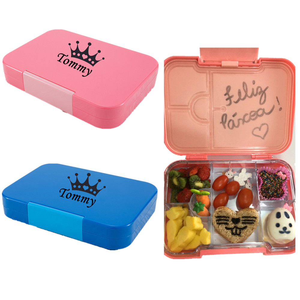 Personalized Name Box - Miyocar personalizado qualquer nome lancheira 6-compartimento