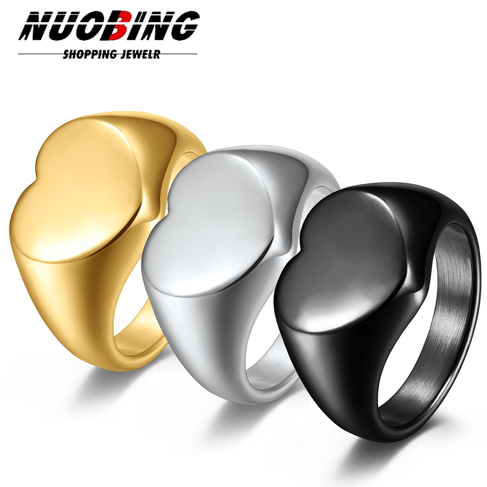 Initial Ring Custom - Anel de sinete feminino personalizado, anéis