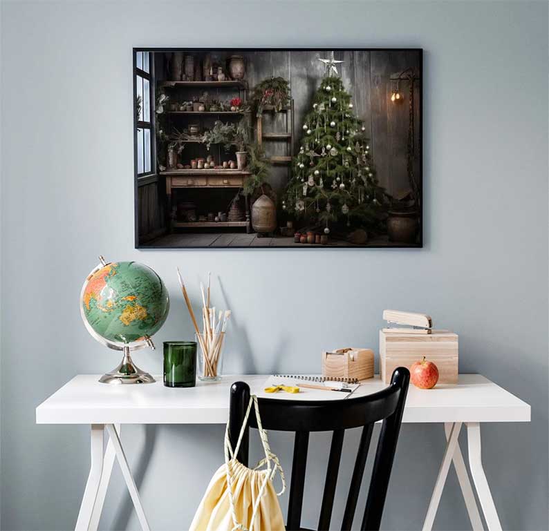 Pôsteres grandes de Natal sem  - Family Tree Print avaliação e preço