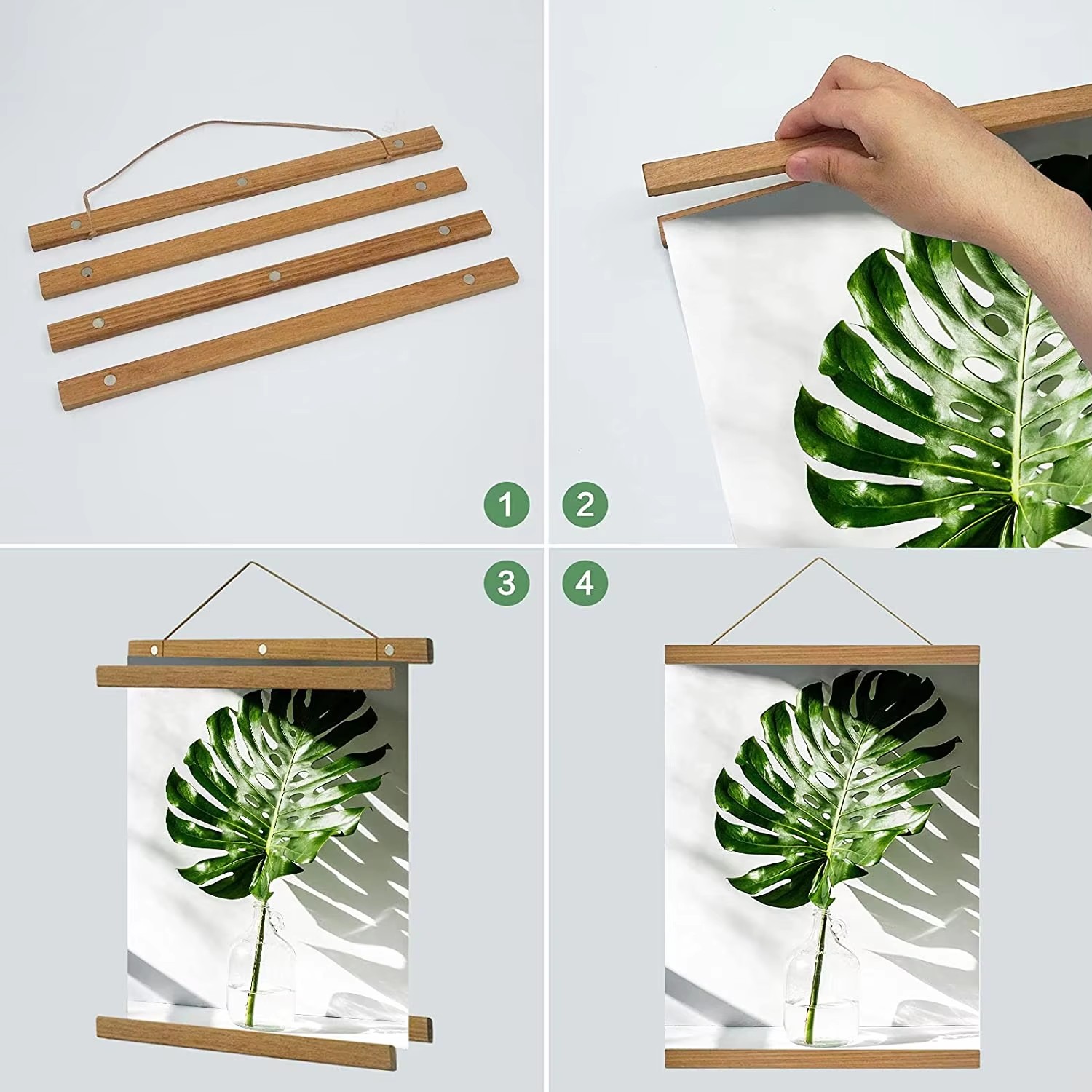 Suporte Magnético para Pôstere - Engraved Wood Frame avaliação e preço