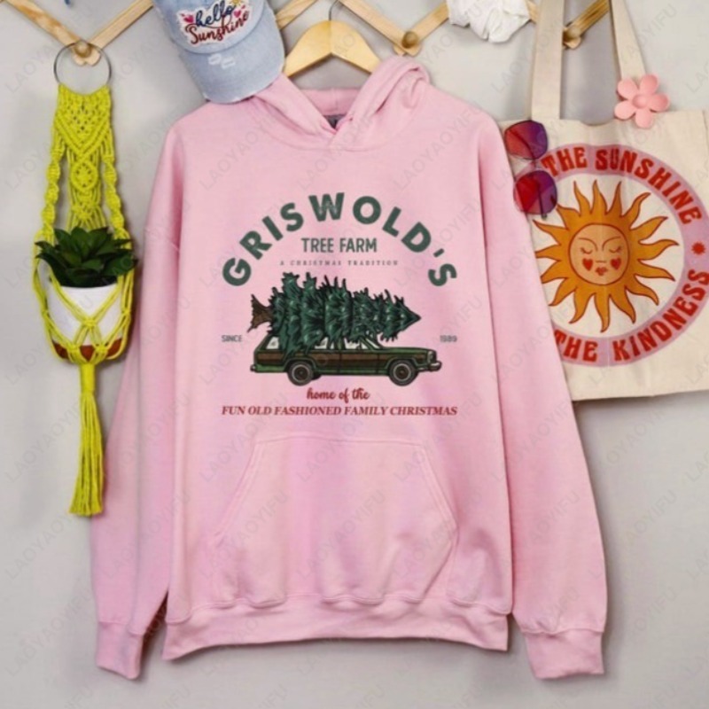 Griswold's Tree Farm Hoodie Fa - Family Tree Print avaliação e preço