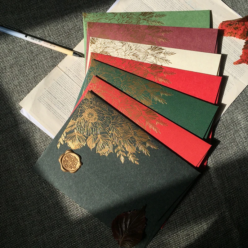 10 unidades/pacote envelopes d - Wax Seal Letter Kit avaliação e preço
