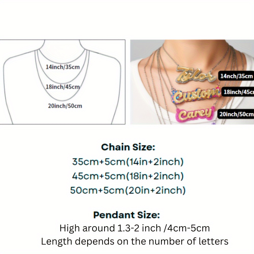 Colar de nome personalizado em - Name Necklace Custom avaliação e preço