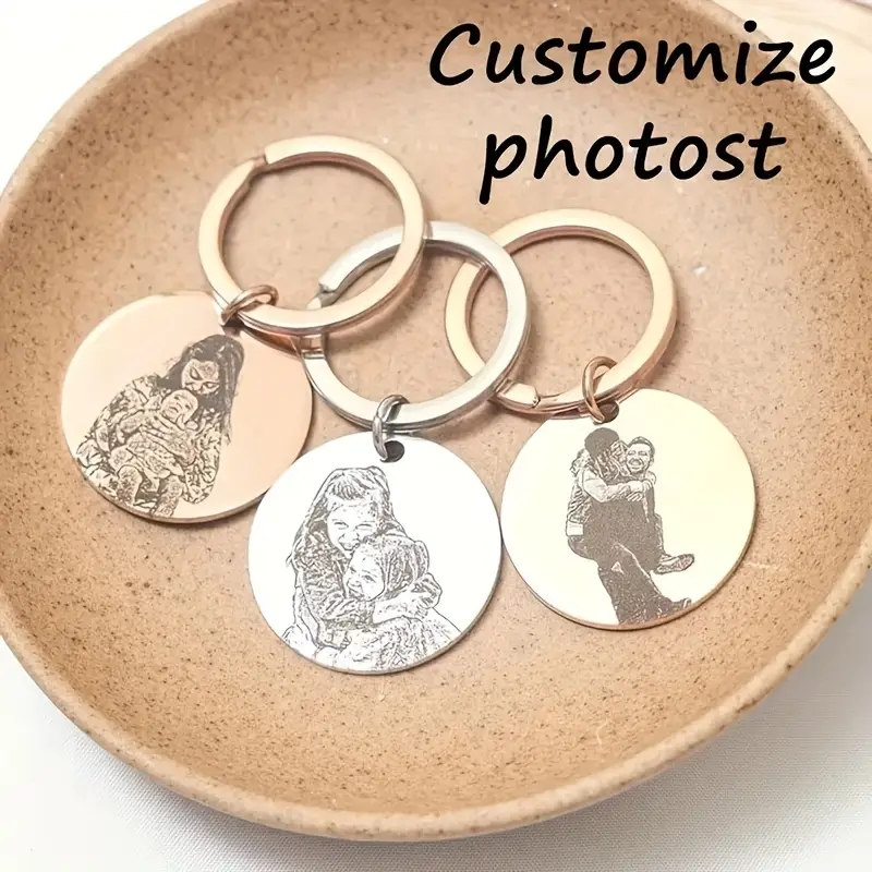 Chaveiro de retrato gravado pe - Initial Ring Custom avaliação e preço