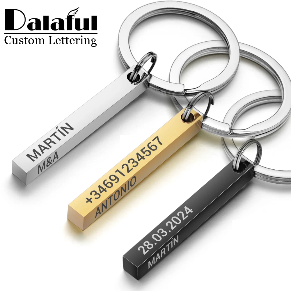 Personalizado 3d barra chaveir - Initial Ring Custom avaliação e preço