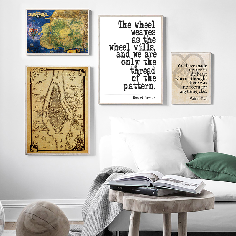 A roda do tempo mapa poster im - Custom Star Map avaliação e preço