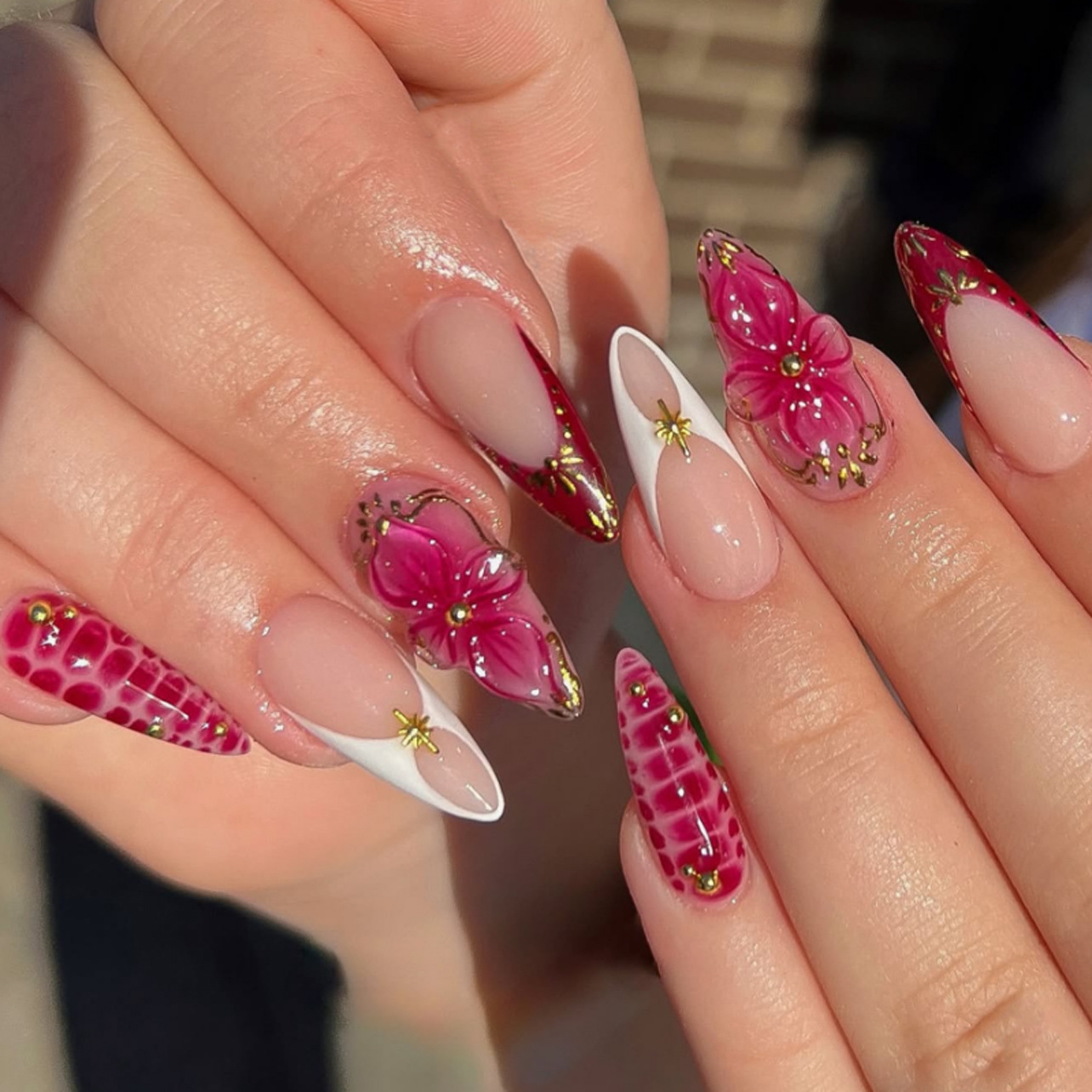 24 peças de Unhas Postiças Amê - Pressed Flower Art avaliação e preço