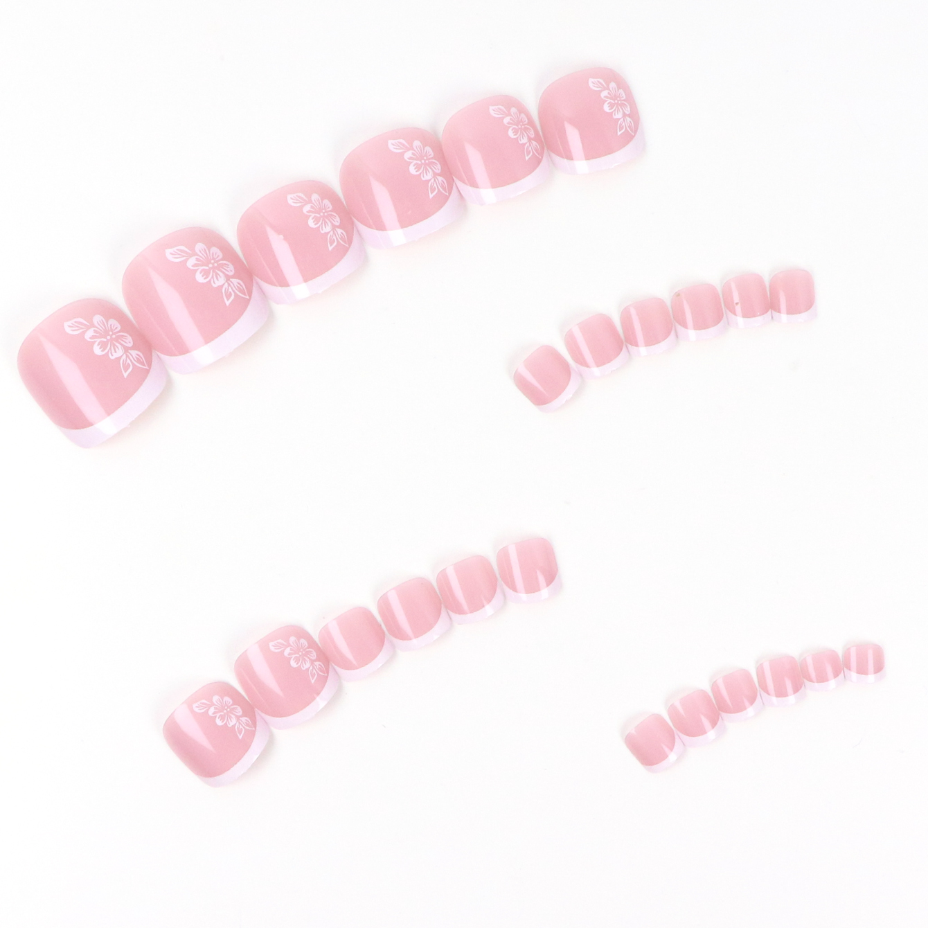 24 pçs curto quadrado rosa com - Pressed Flower Art avaliação e preço