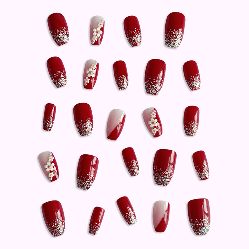 24 pçs vermelho brilhante impr - Pressed Flower Art avaliação e preço