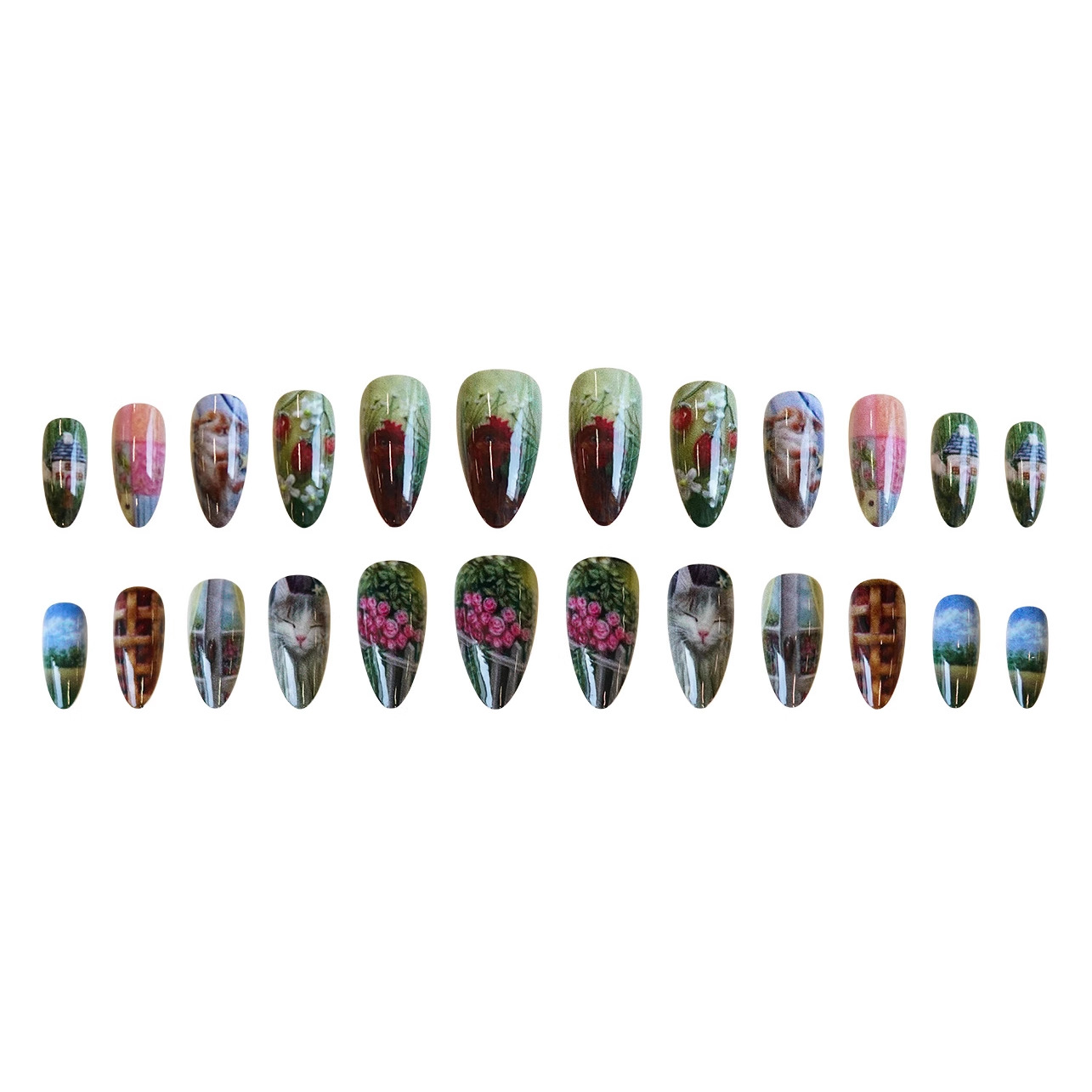 24 pçs estilo pastoral amêndoa - Pressed Flower Art avaliação e preço