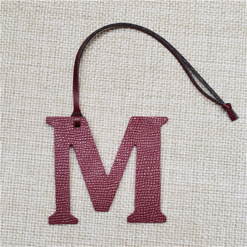 XMESSUN Novo Pingente de Letra - Monogram Keychain Leather avaliação e preço